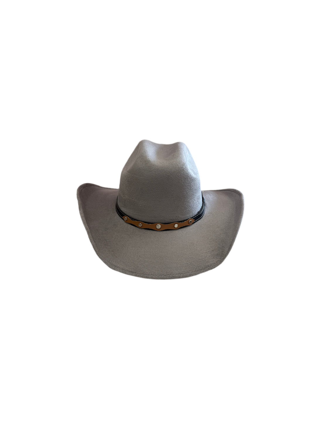 Austin Vegan Suede Cowboy Hat- Grey