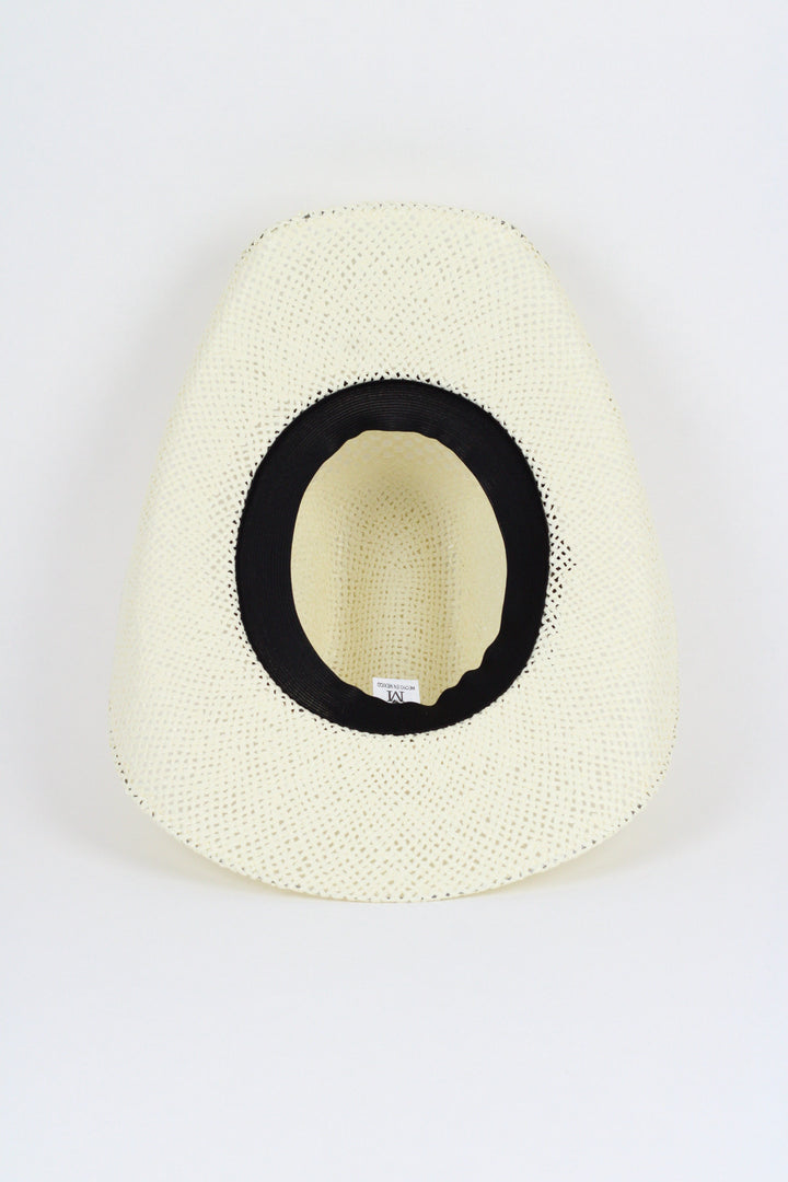 El Dorado Raffia Cowboy Hat - Ivory