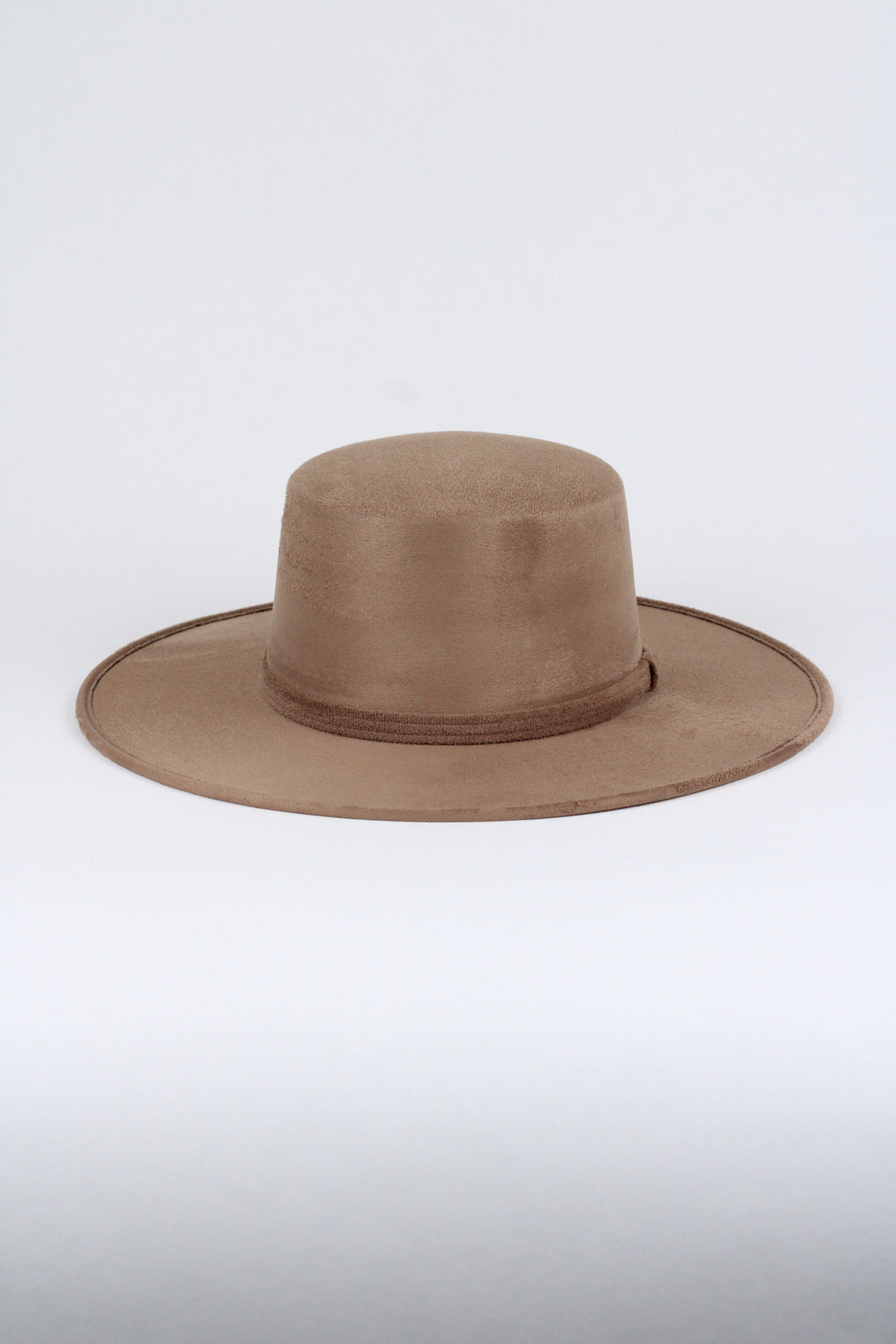Vegan Suede Flat Top Hat-  Dusty Roads