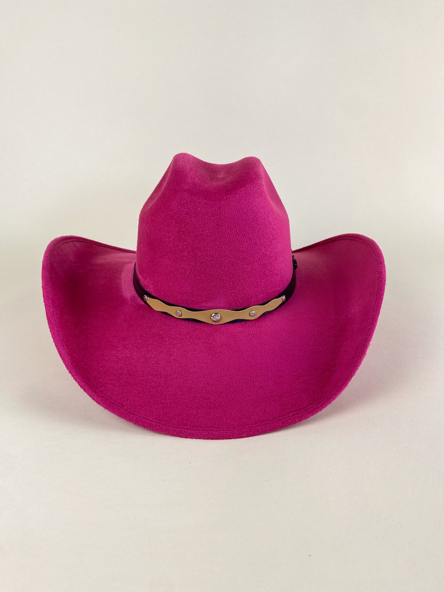 Austin Vegan Suede Cowboy Hat- Magenta