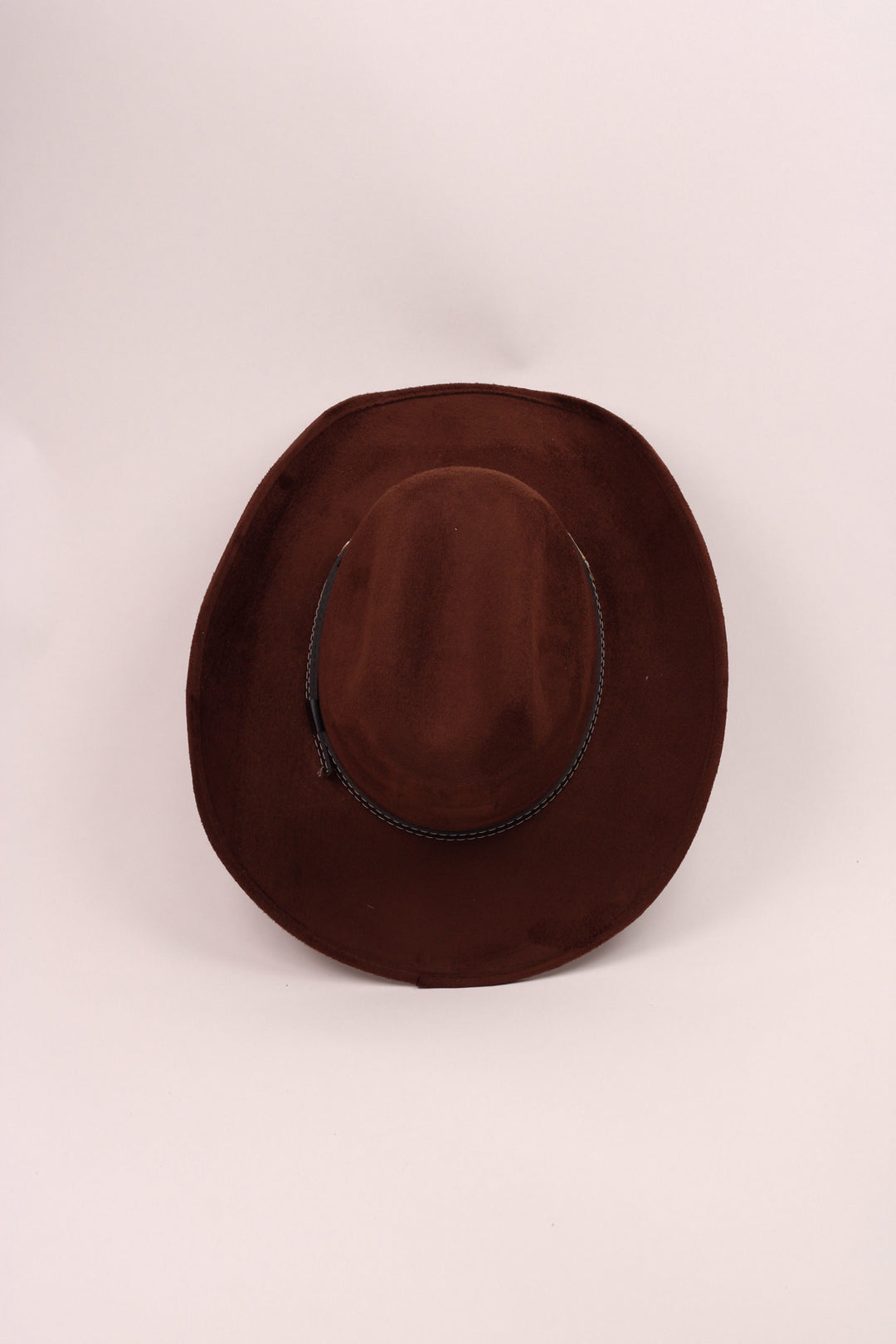 Austin Vegan Suede Cowboy Hat- Chocolate Brown