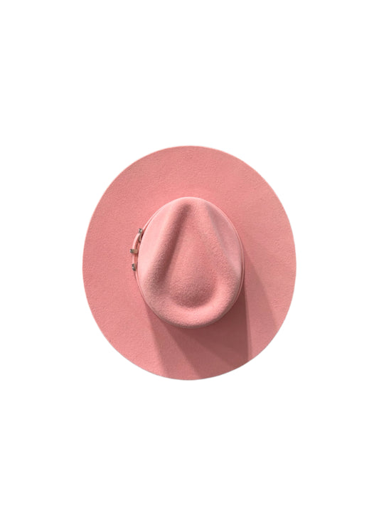 Emery Merino Wool Teardrop Rancher Hat - Blush Pink