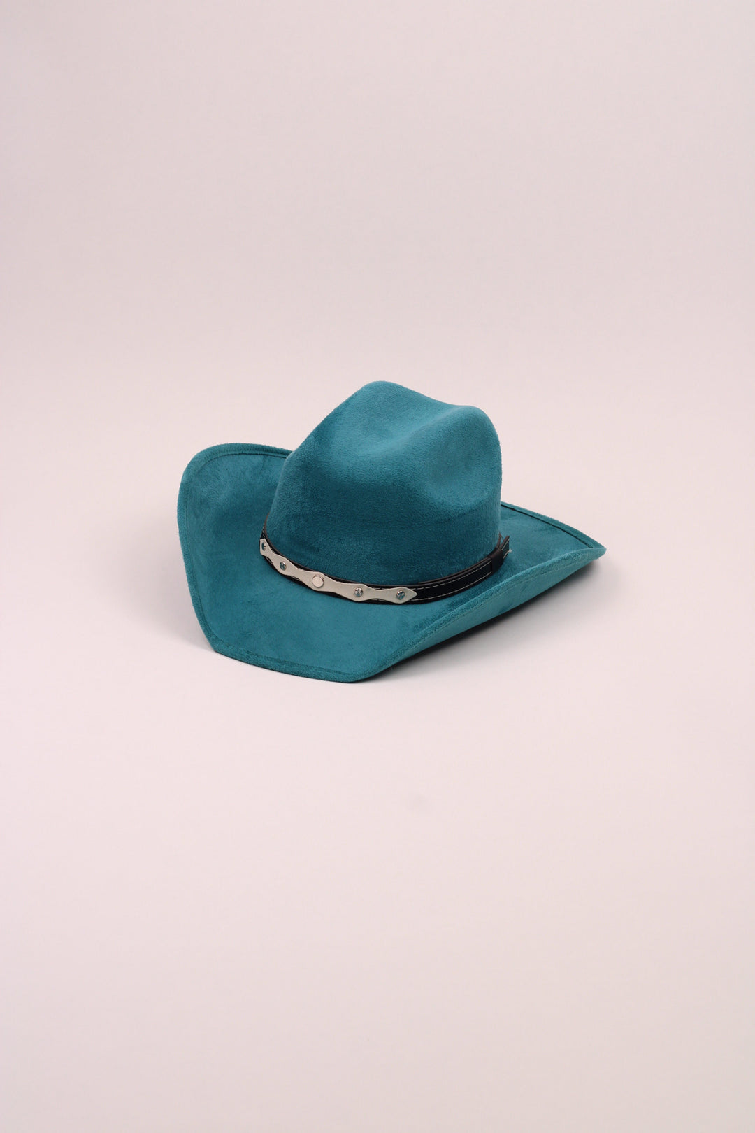 Kids Vegan Suede Austin Hat - Turquoise