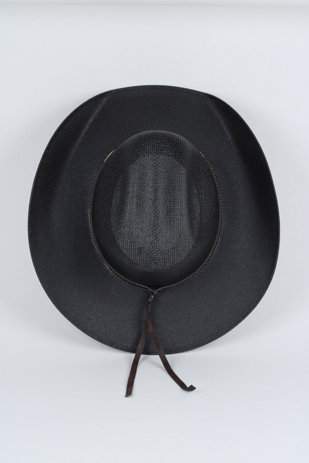 Luckenbach Bull Rider Mesh Top Structured Cowboy Hat - Black