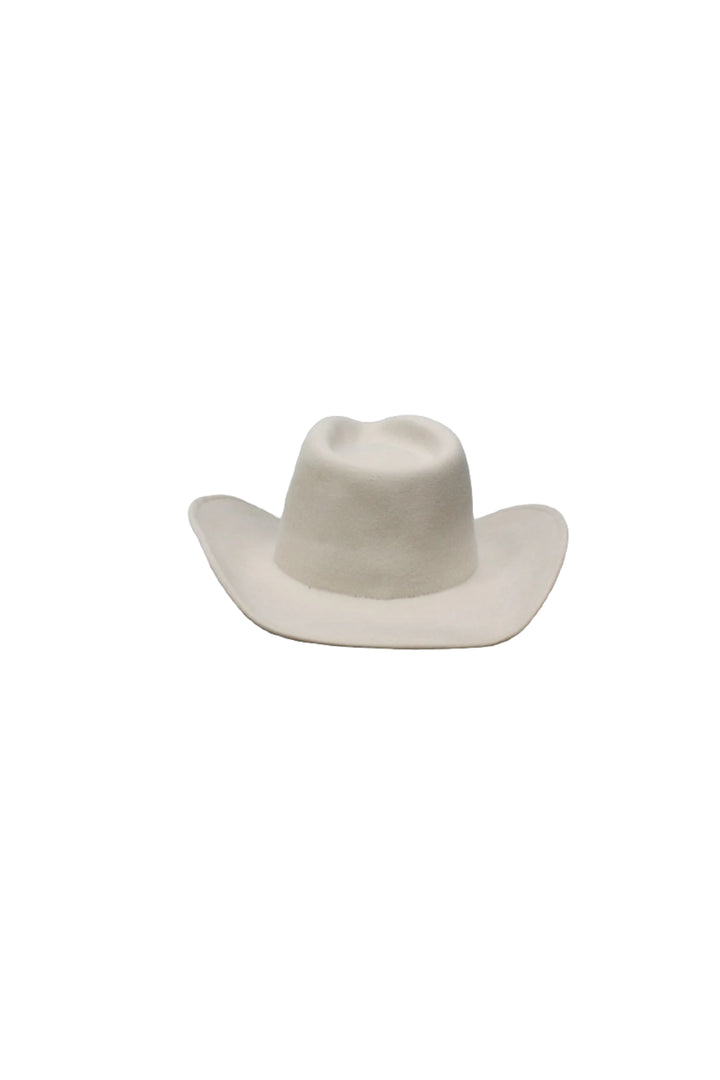 The Laredo Western Wool Felt Hat - Ivory