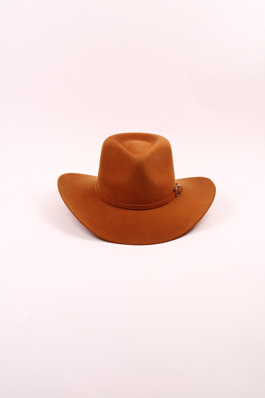 Lainey Merino Wool Western Hat - Caramel