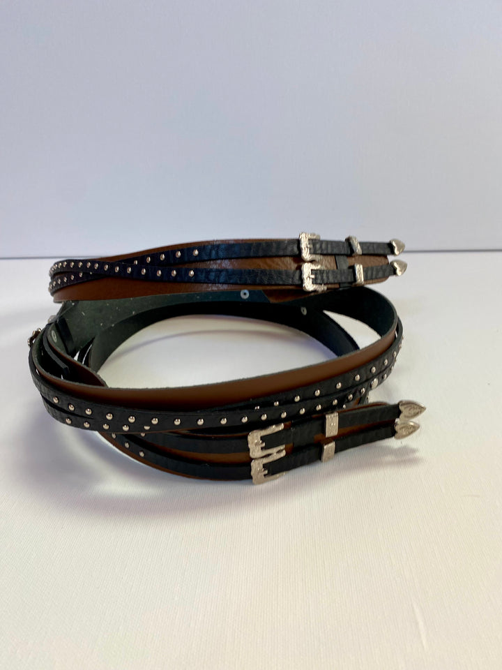 Custom Hat Bands - Silver Buckles