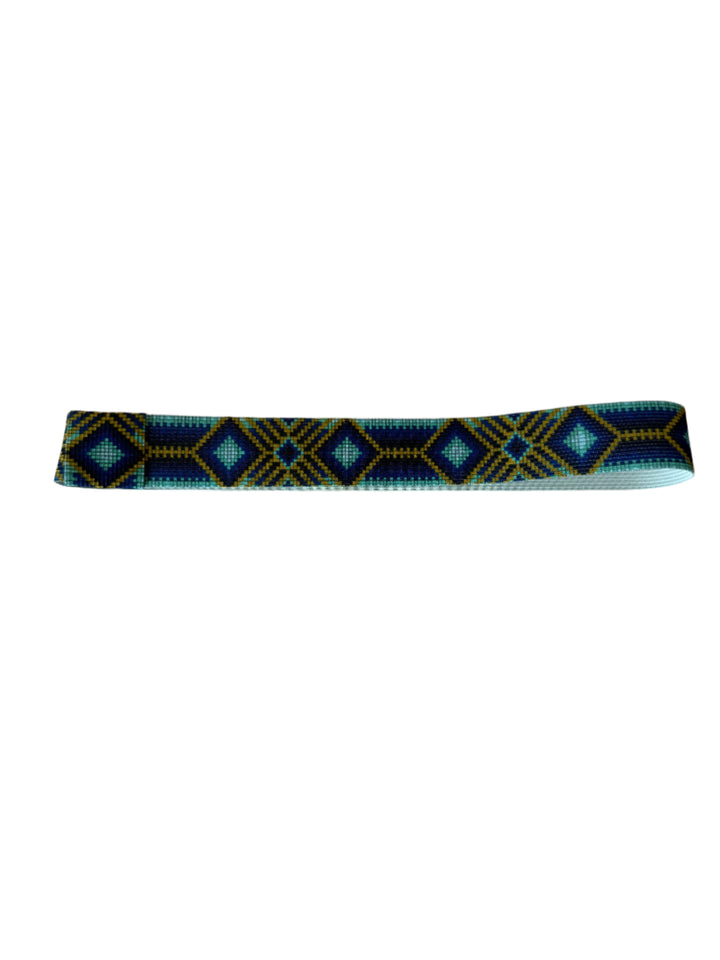 Boho Stretch Hat Band - Blue Coyote
