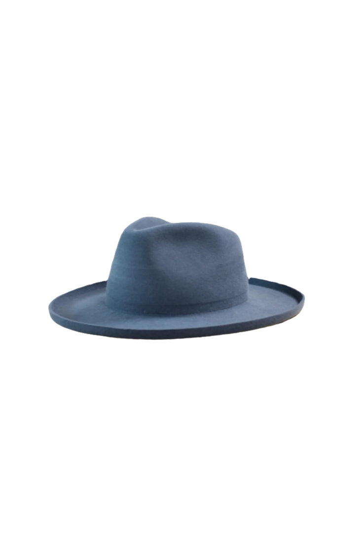 The Tucson Pencil Brim Rancher - Wool Felt - Stone Blue