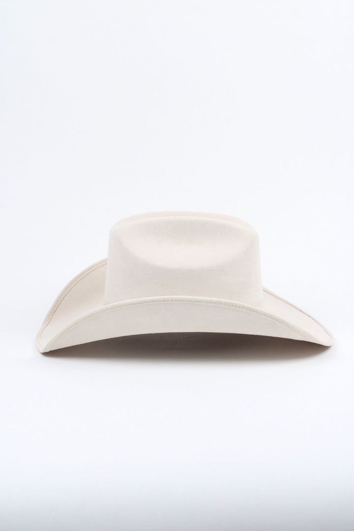 Texana Vegan Suede Cowboy Hat Classic - Ivory