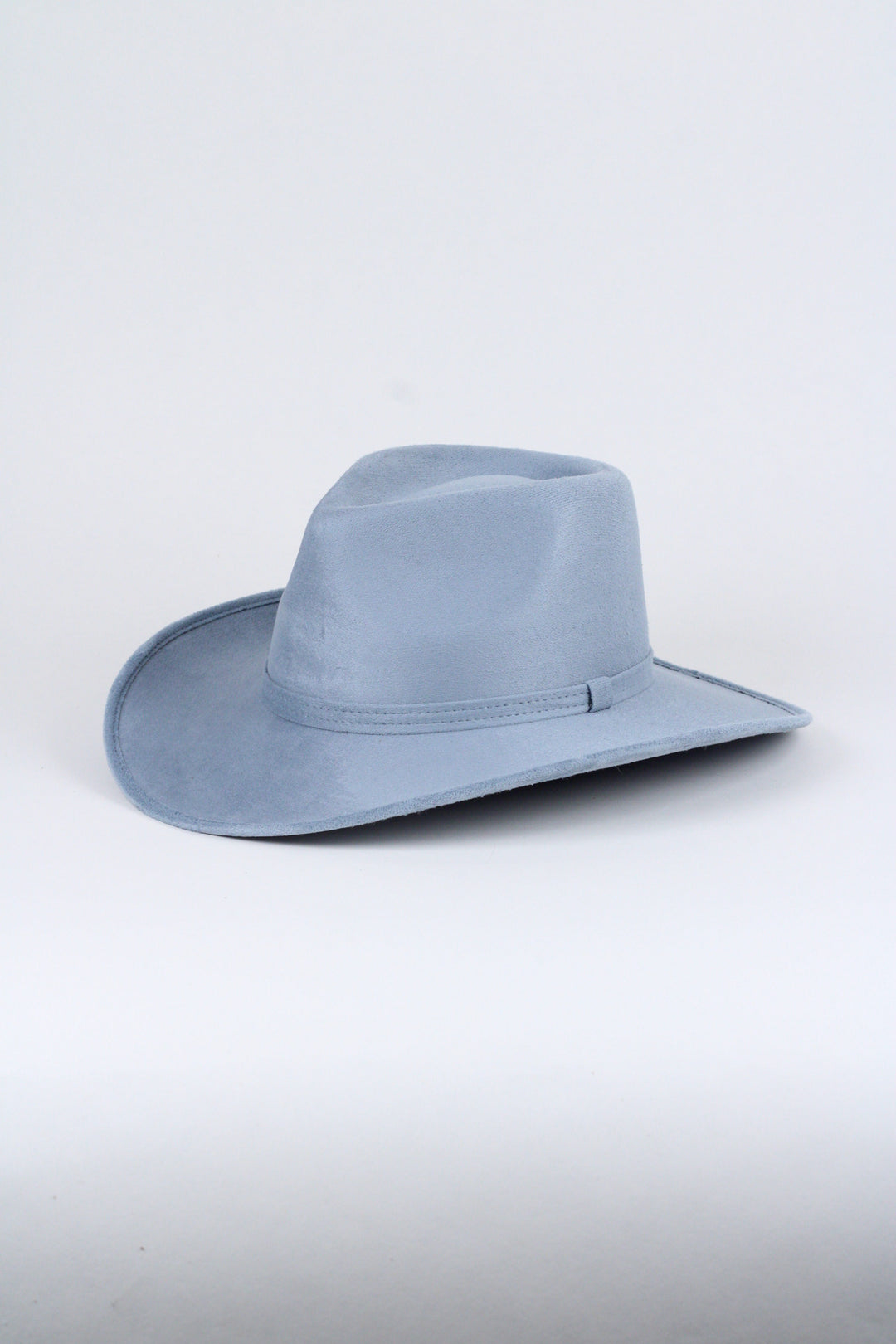 Amarillo Vegan Suede Cowboy Rancher Hat- Steel Blue