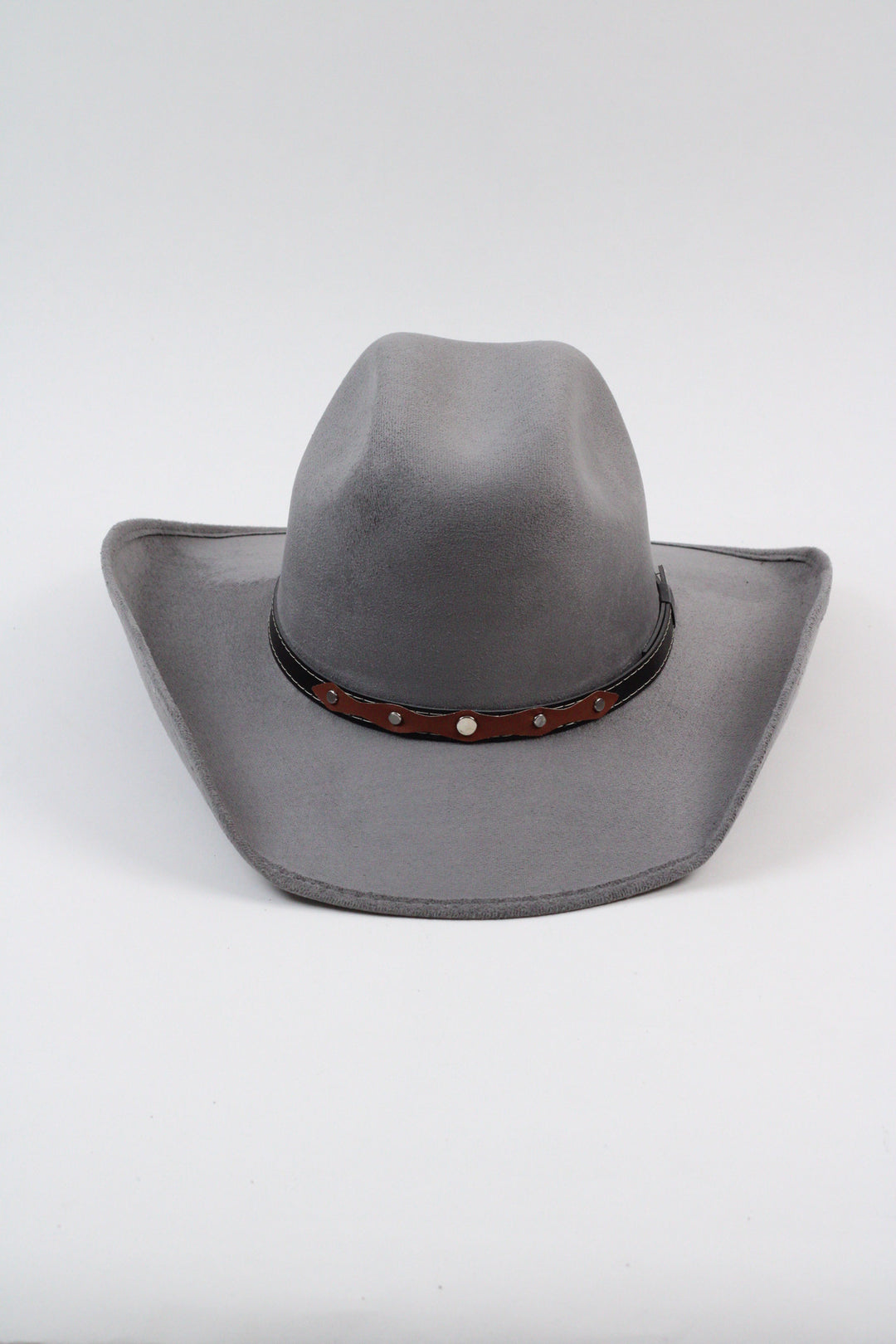Austin Vegan Suede Cowboy Hat- Grey