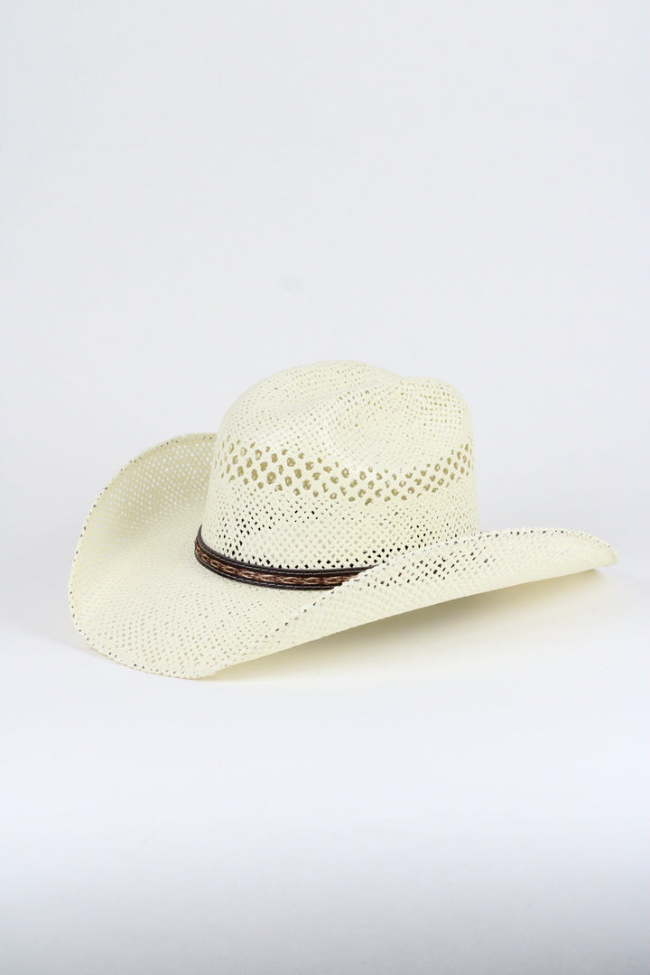 El Dorado Raffia Cowboy Hat - Ivory