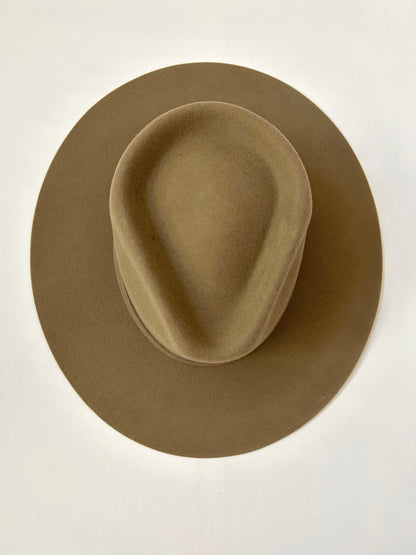 Emery Merino Wool Teardrop Rancher Hat - Coffee