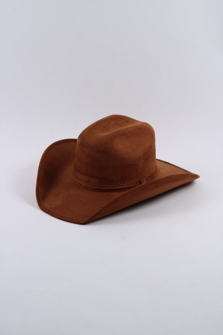 Austin Vegan Suede Cowboy Hat Classic - Caramel