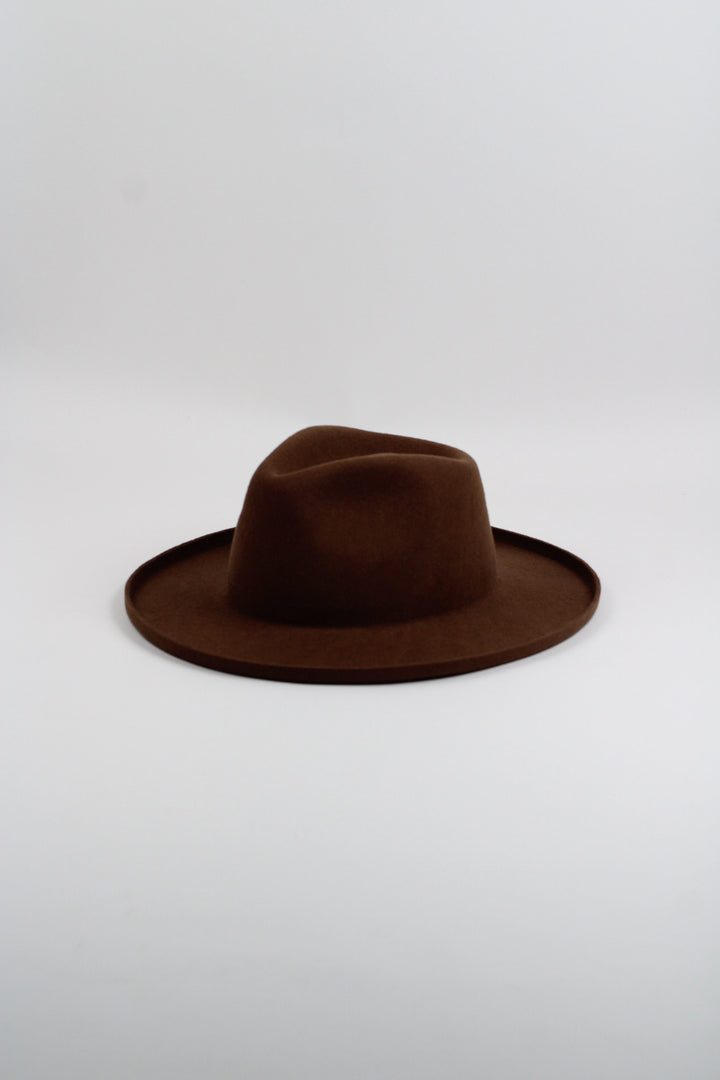 The Tucson Pencil Brim Rancher - Wool Felt - Caramel
