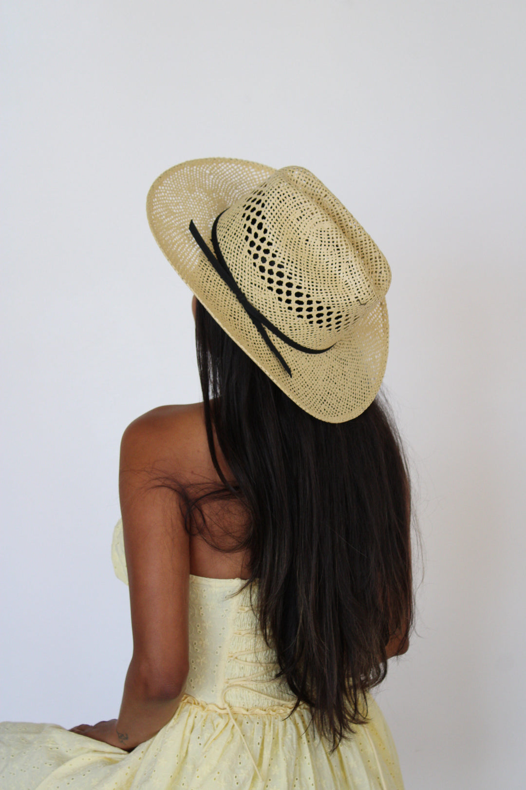 The Montecito Raffia Cowboy Hat - Natural