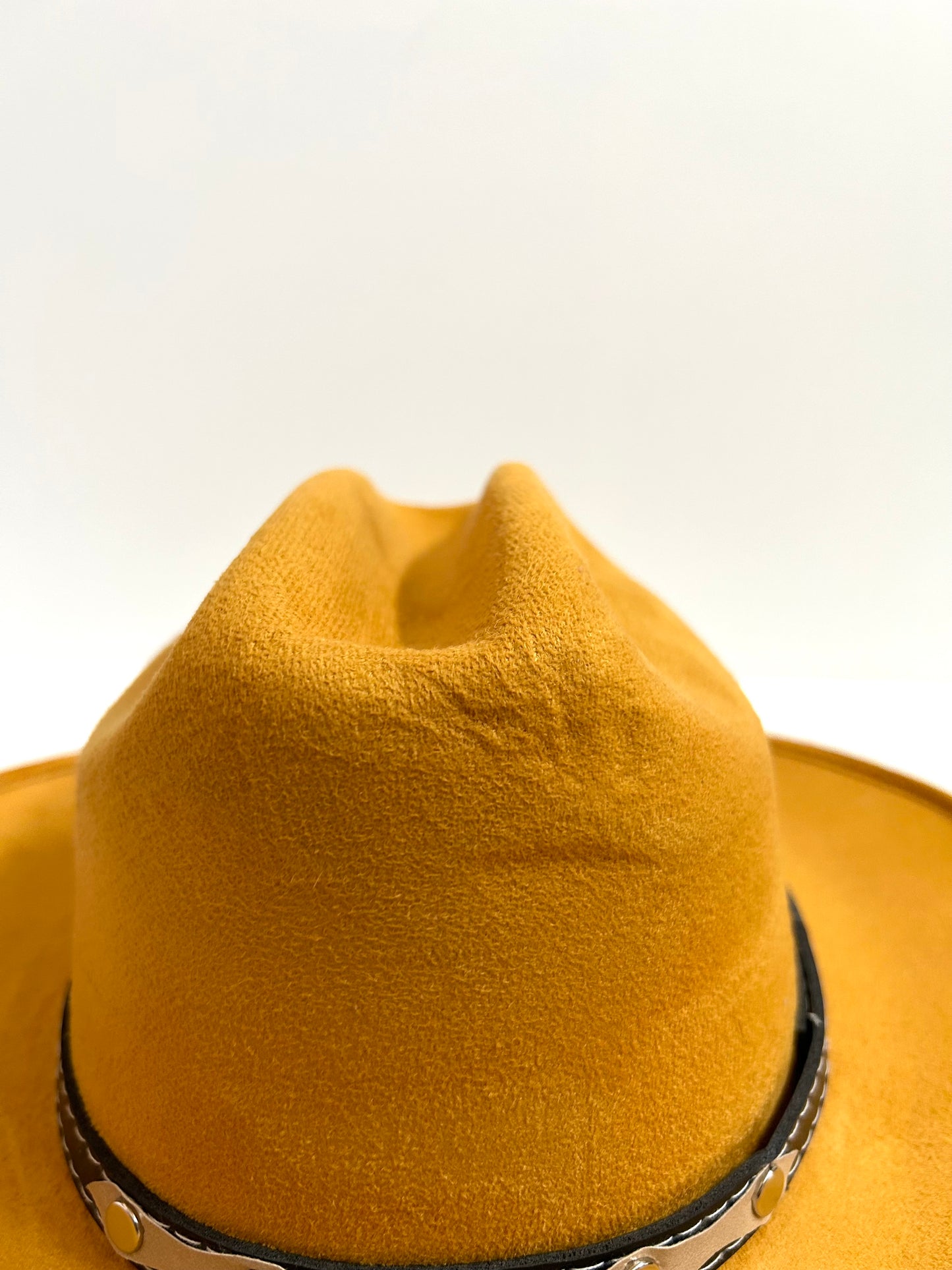 Imperfect Vegan Suede Hat - Austin - Mustard
