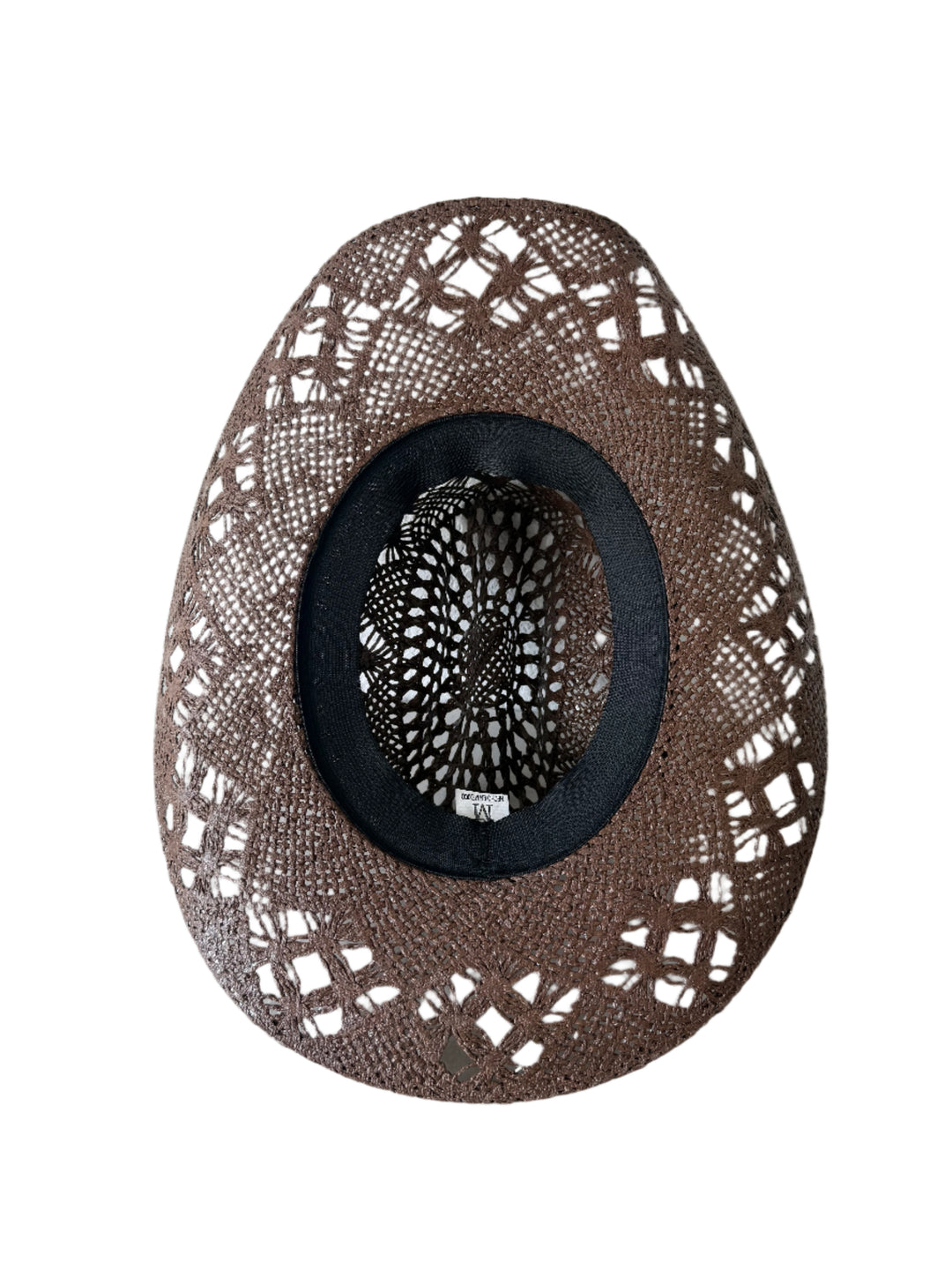 The Santa Ana Raffia Cowboy Hat - Chocolate