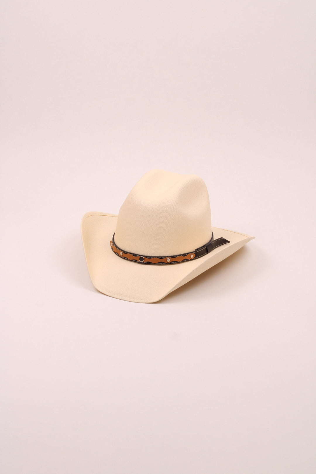Kids Vegan Suede Austin Hat - Ivory