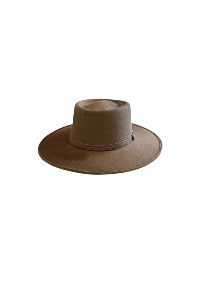 Vegan Suede Gambler Hat- Dusty Roads