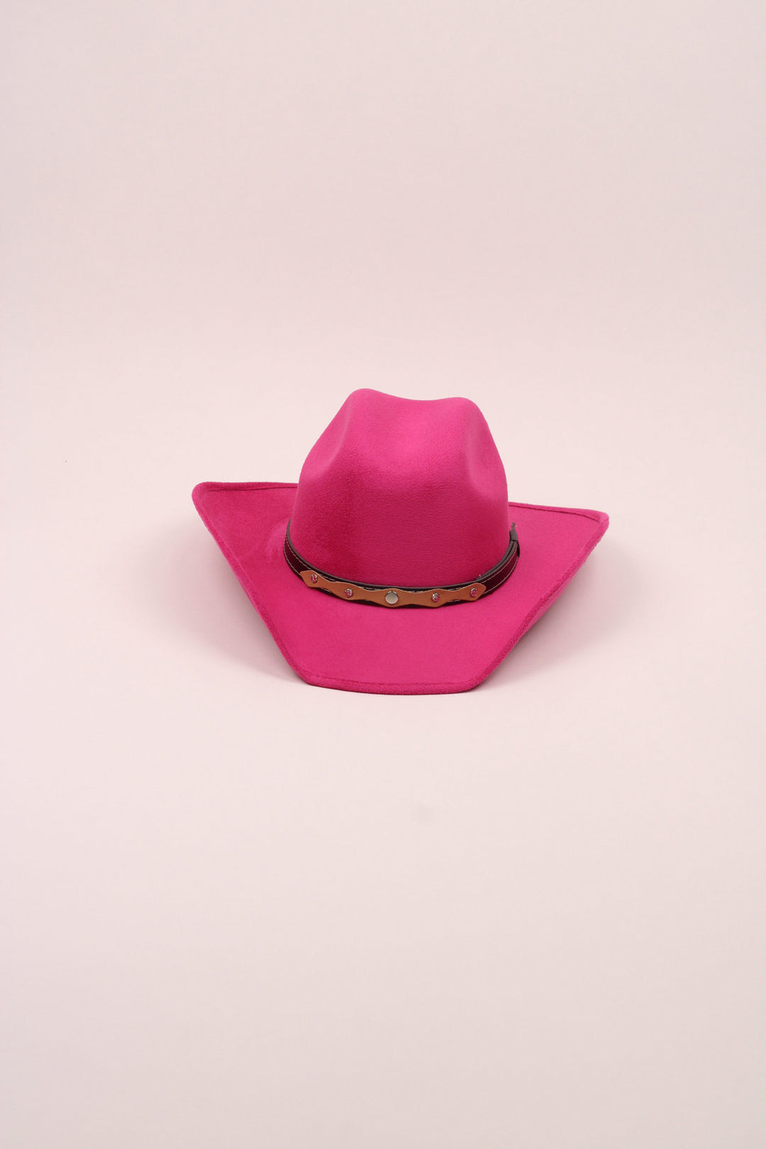 Kids Vegan Suede Austin Hat - Magenta