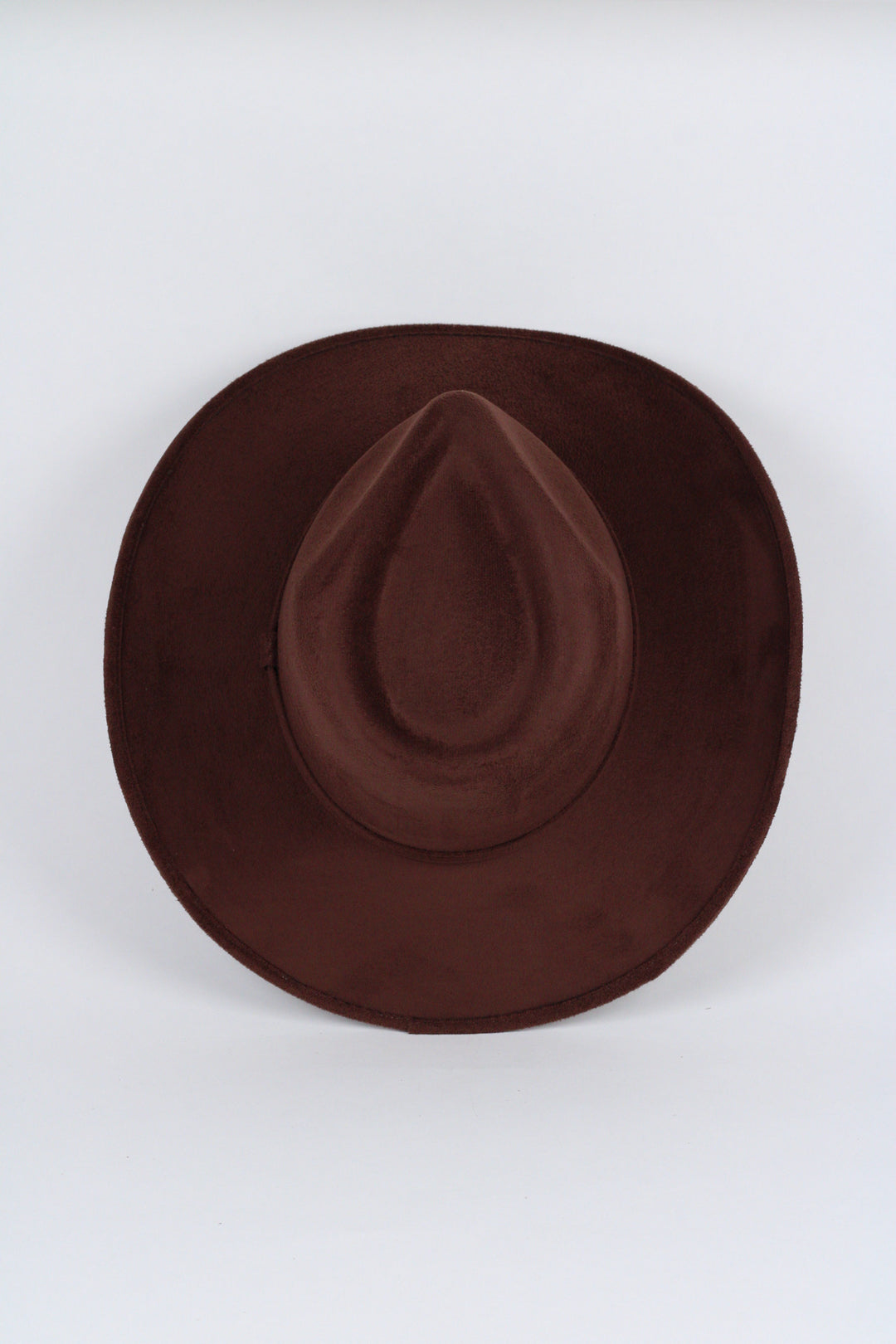 Amarillo Vegan Suede Cowboy Rancher Hat- Chocolate