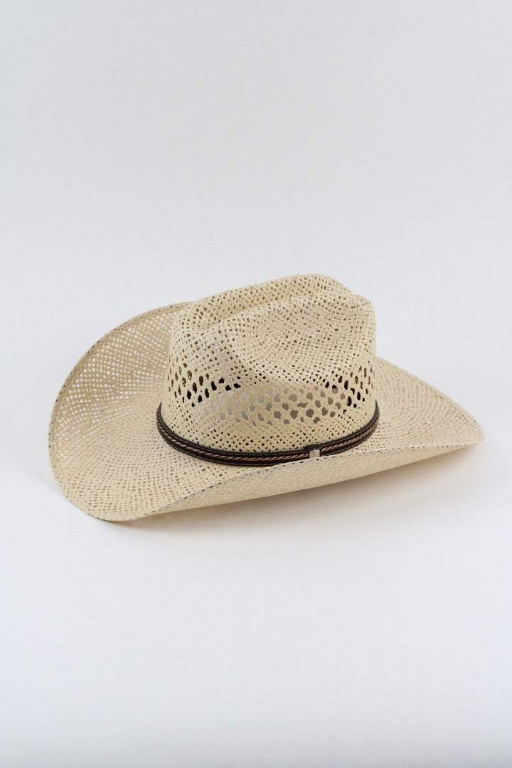 The Montecito Raffia Cowboy Hat - Beige