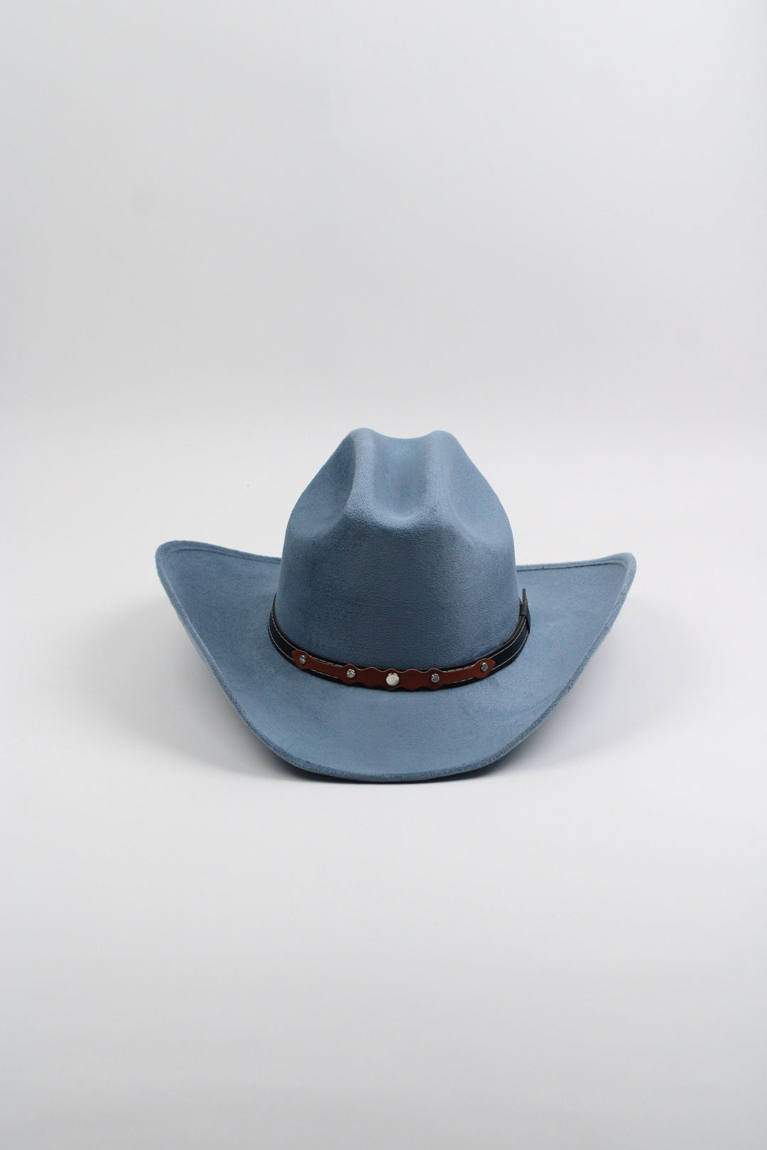 Texana Vegan Suede Cowboy Hat - Peacock Blue