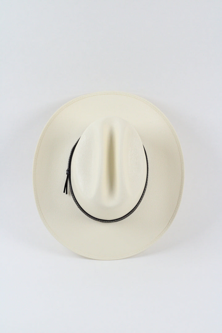 Kids Bronco Structured Cowboy Hat - Ivory