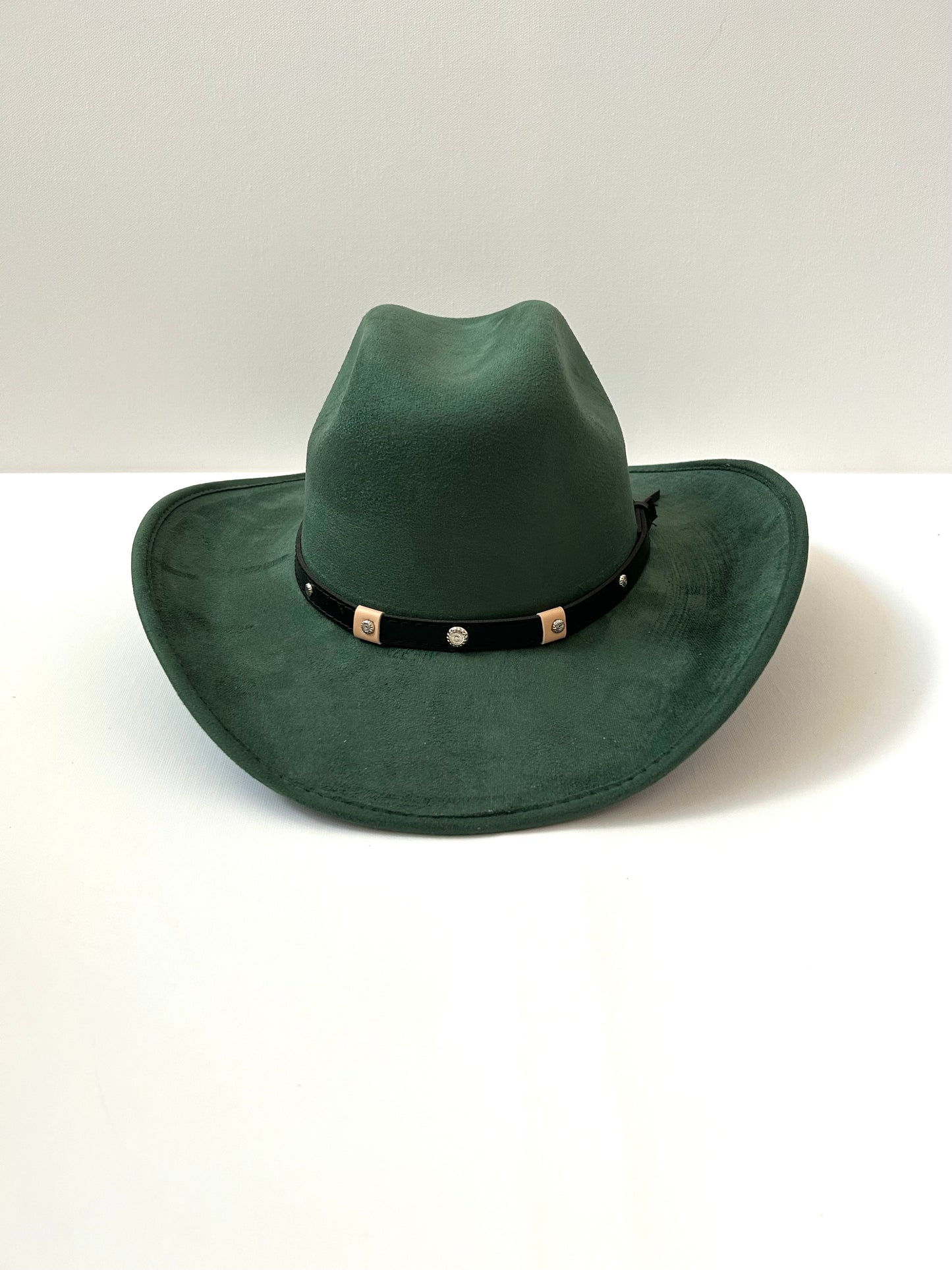 Kids Vegan Suede Austin Hat - Hunter Green