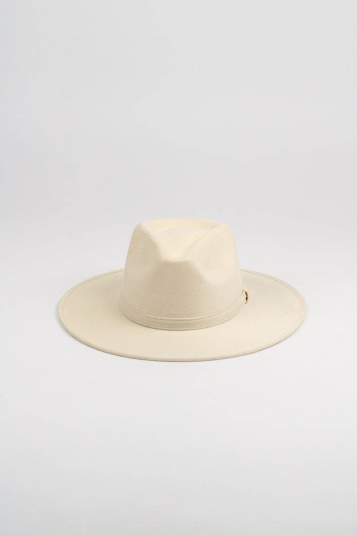 Vegan Suede Rancher Hat- Buttercream