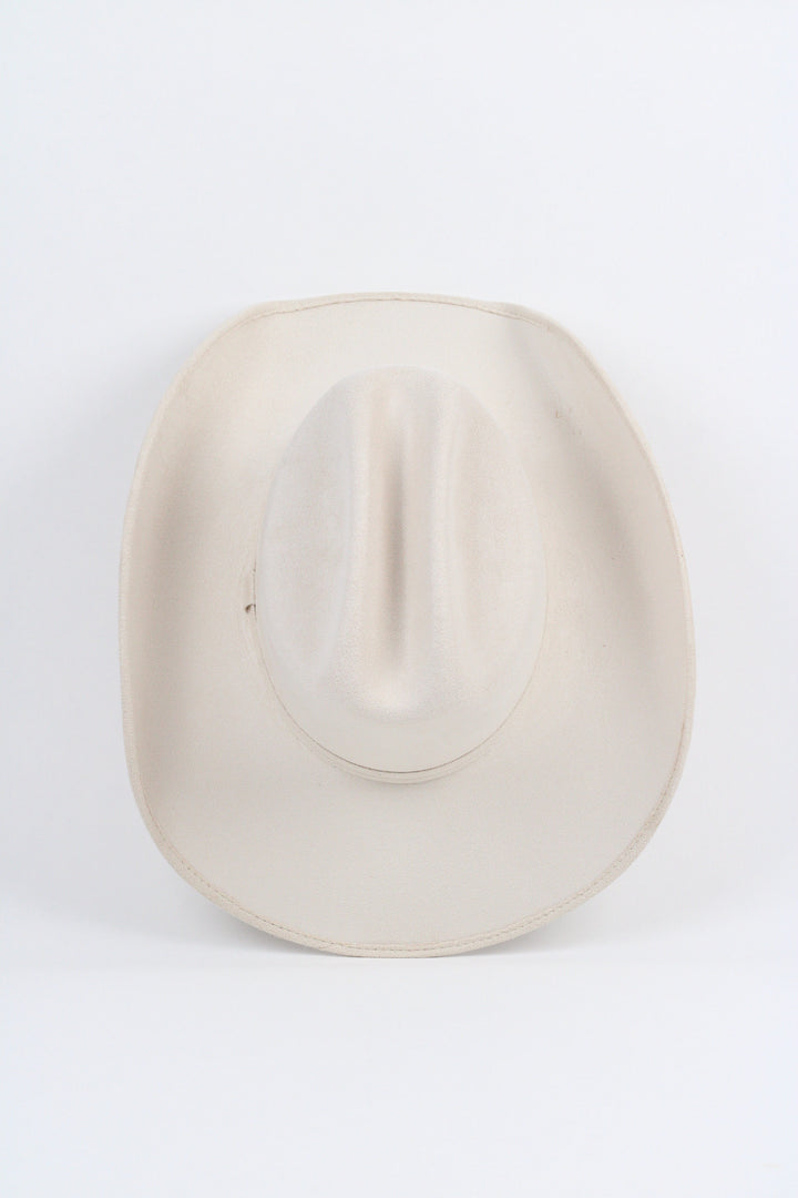 Texana Vegan Suede Cowboy Hat Classic - Ivory