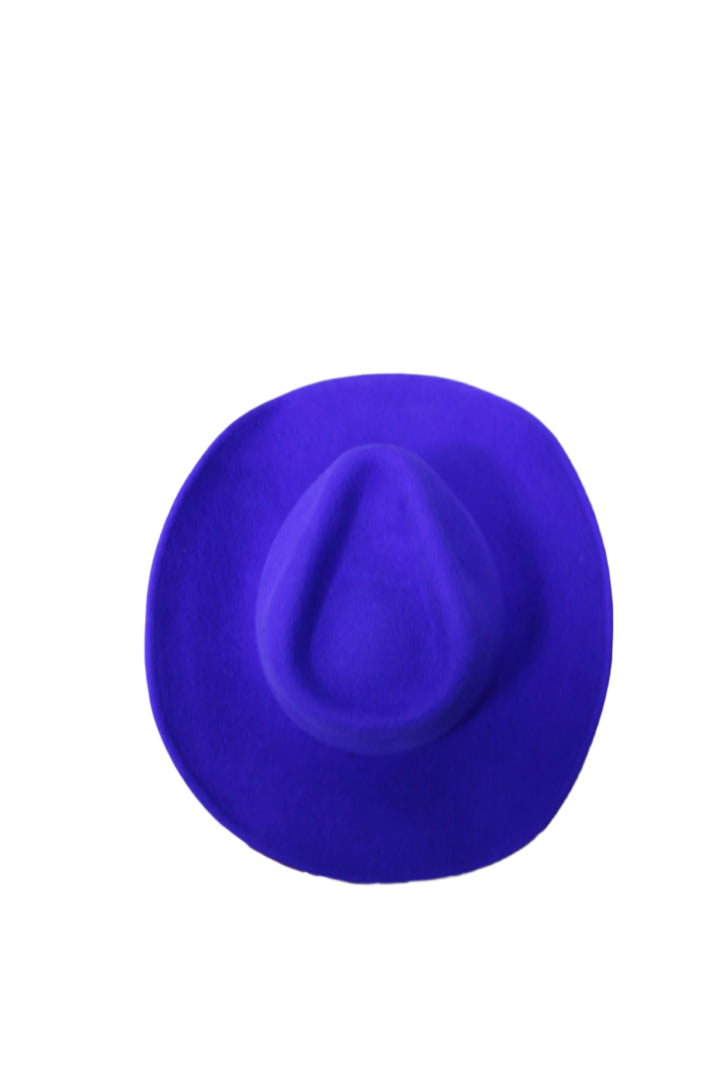 The Laredo Western Wool Felt Hat - Royal Blue