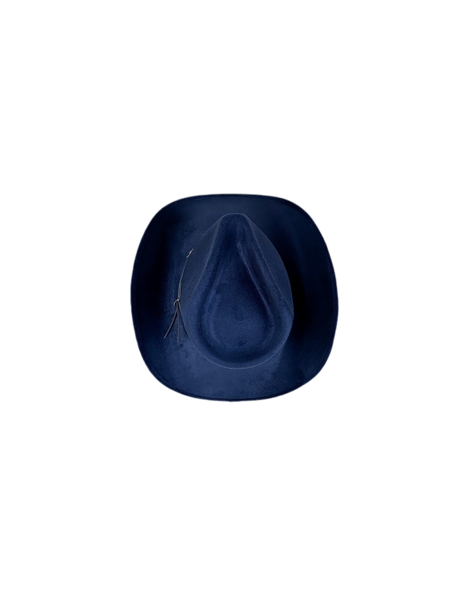 Santa Fe Vegan Suede Cowboy Rancher Hat- Navy