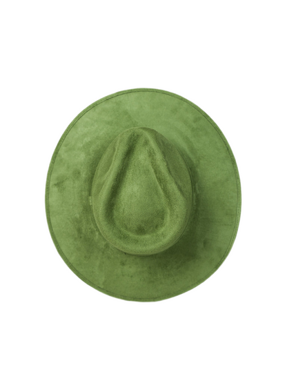 Vegan Suede Rancher Hat - Sage