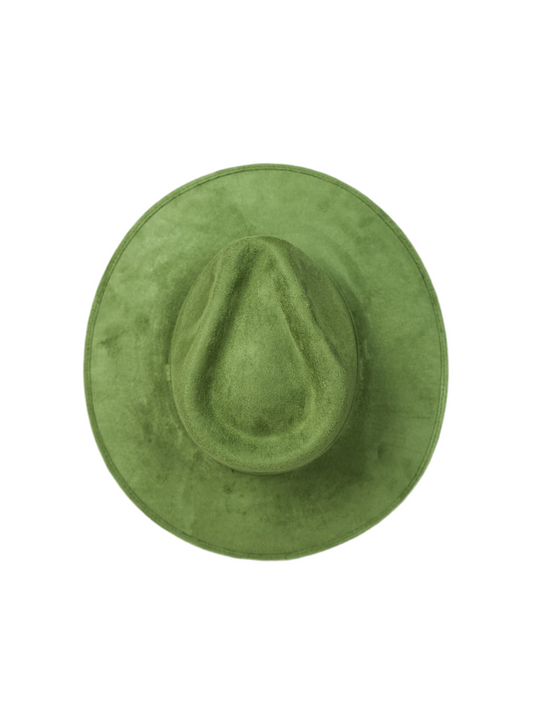 Vegan Suede Rancher Hat - Sage