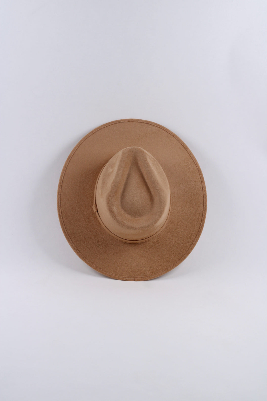 Vegan Suede Rancher Hat - Cappuccino