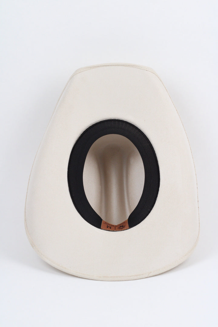 Texana Vegan Suede Cowboy Hat Classic - Ivory