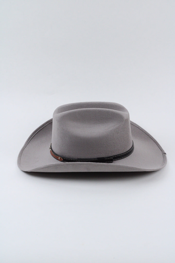Texana Vegan Suede Cowboy Hat - Grey