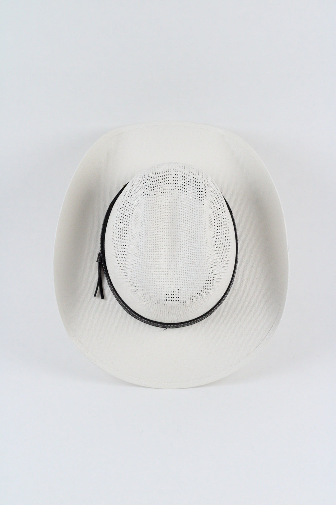 Kids Bullrider Mesh Top Structured Cowboy Hat - Ivory