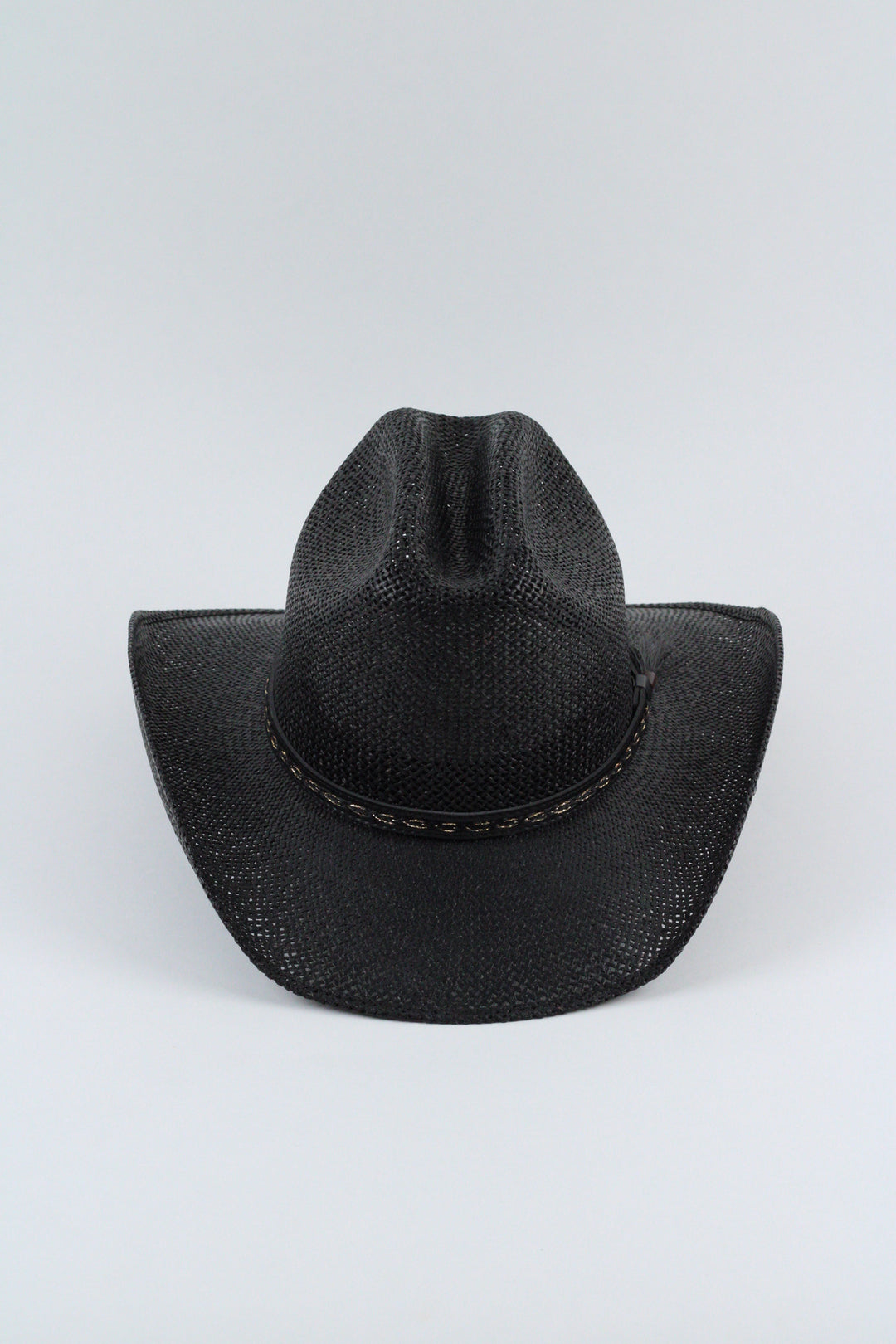 The Montecito Raffia Cowboy Hat - black
