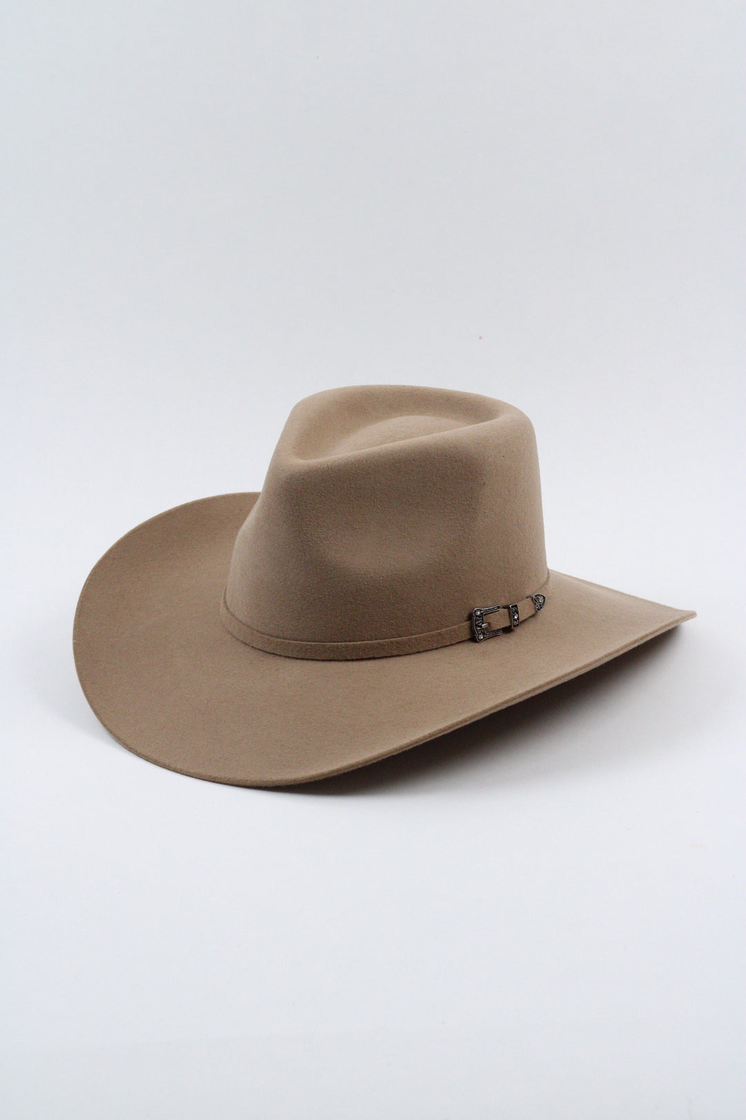 Lainey Merino Wool Western Hat - Camel