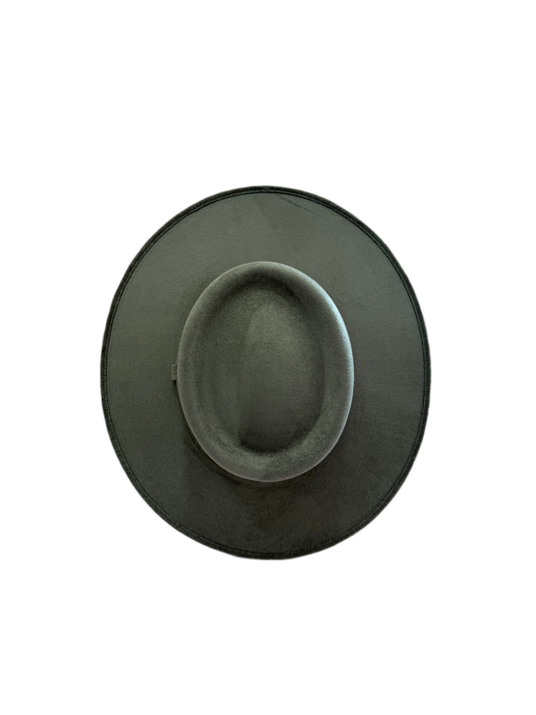 Vegan Suede Gambler Hat- Grey