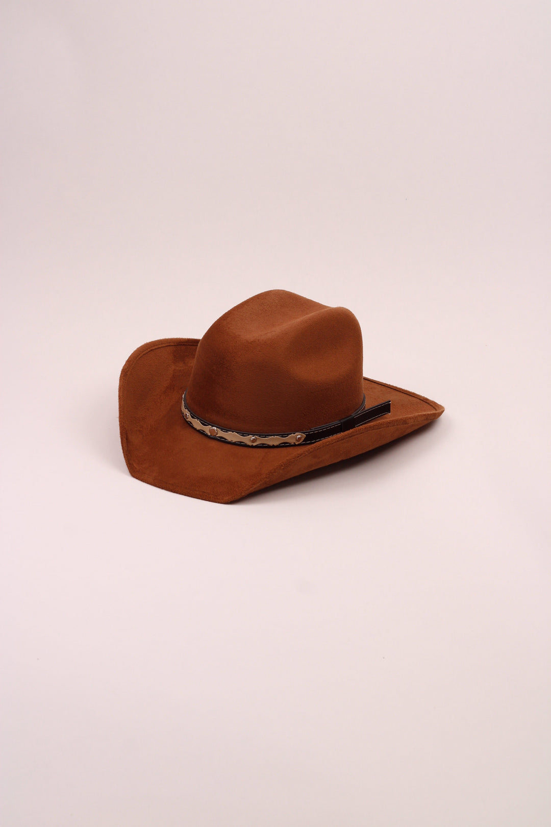 Kids Vegan Suede Austin Hat - Caramel