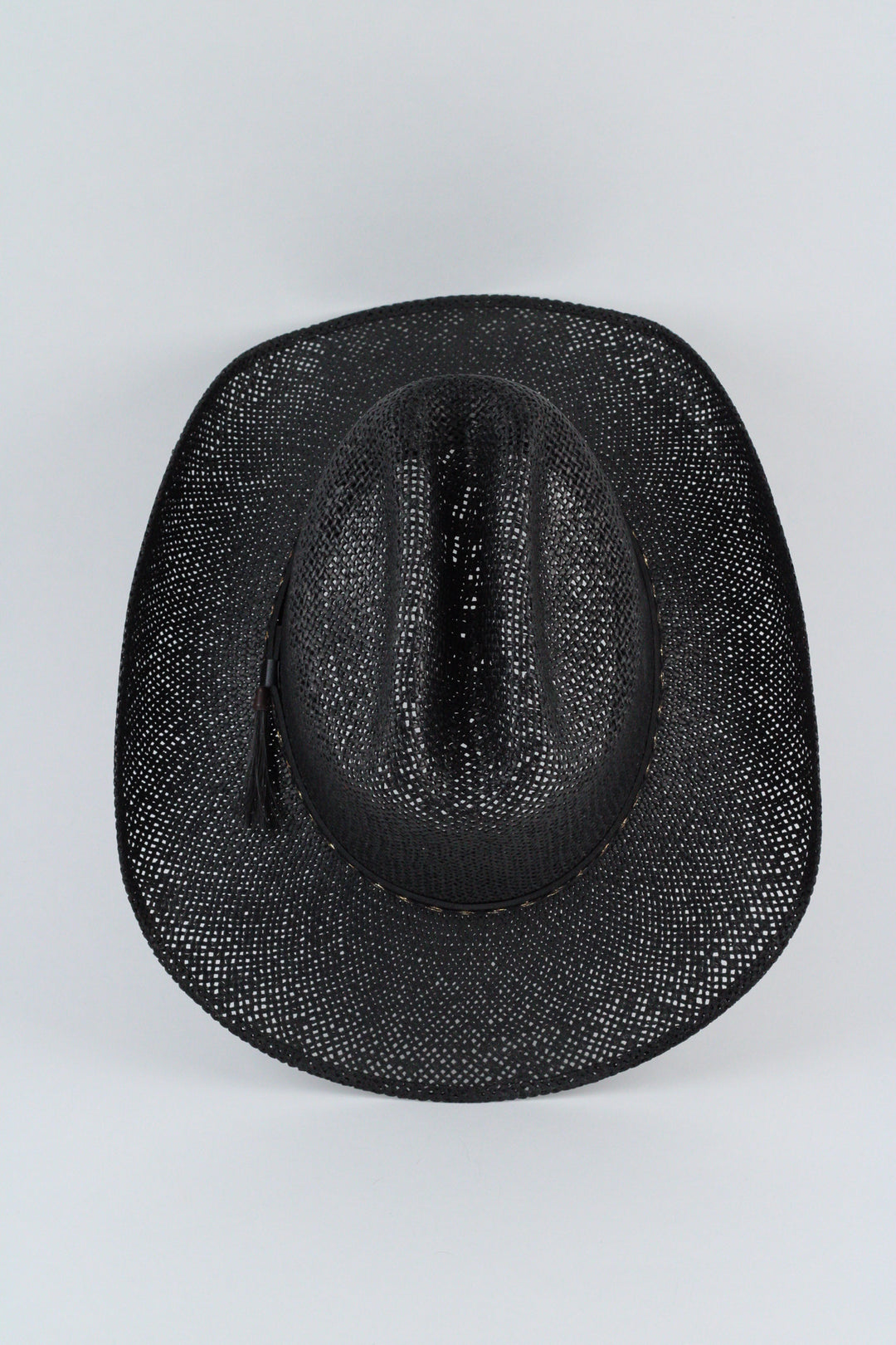 The Montecito Raffia Cowboy Hat - black