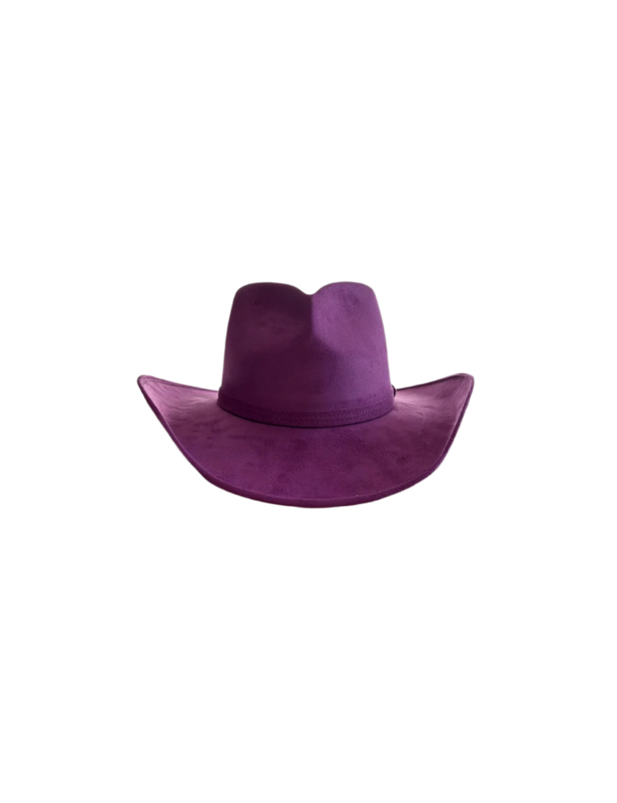 Vegan Suede Heart Shaped Cowboy Hat- Purple