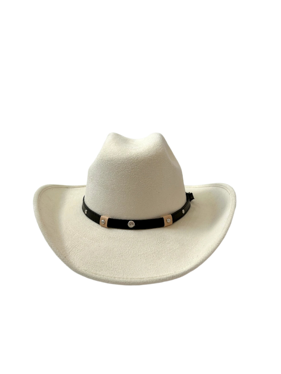 Kids Vegan Suede Austin Hat - White