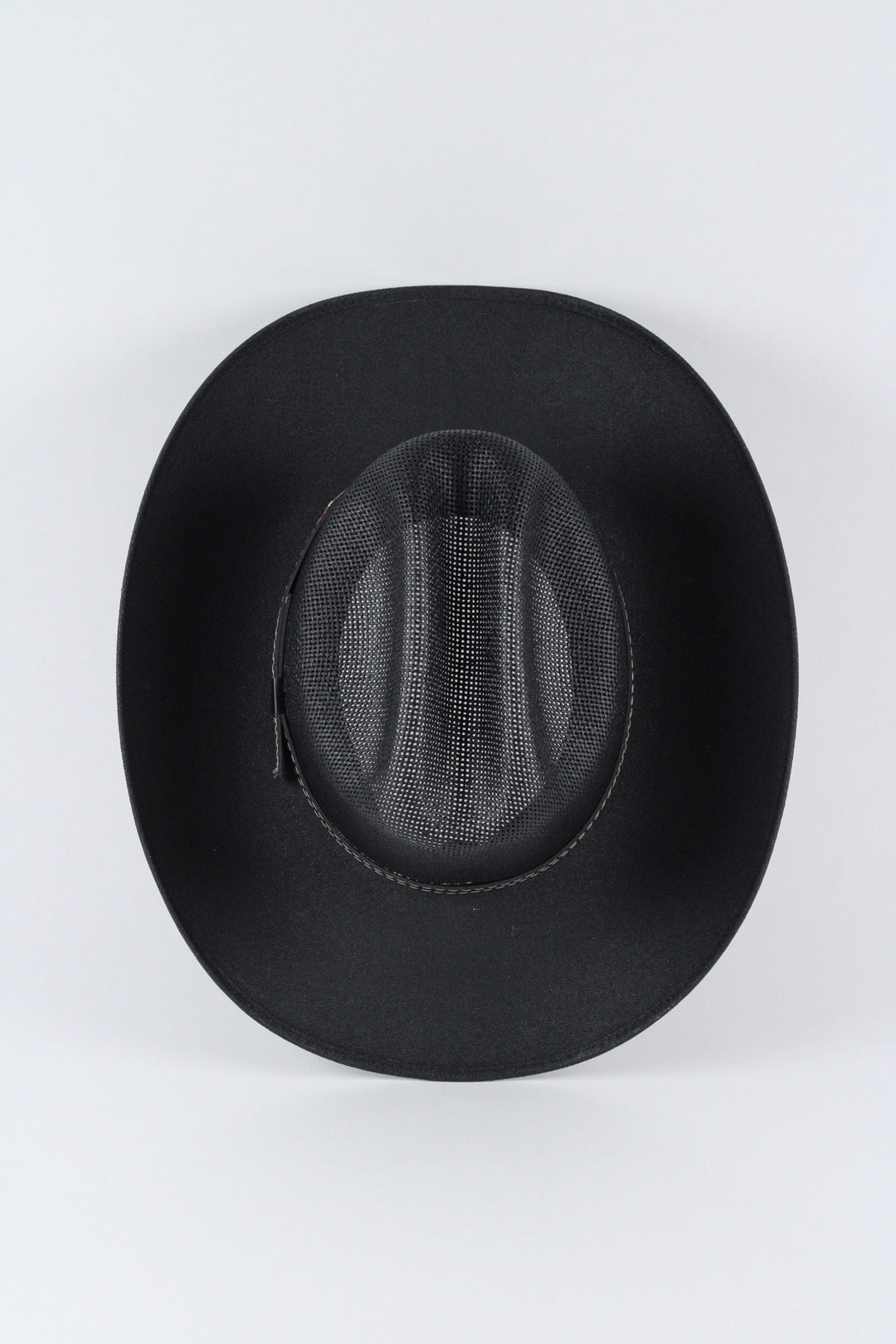 Luckenbach Cattlemen Mesh Top Structured Cowboy Hat - Black