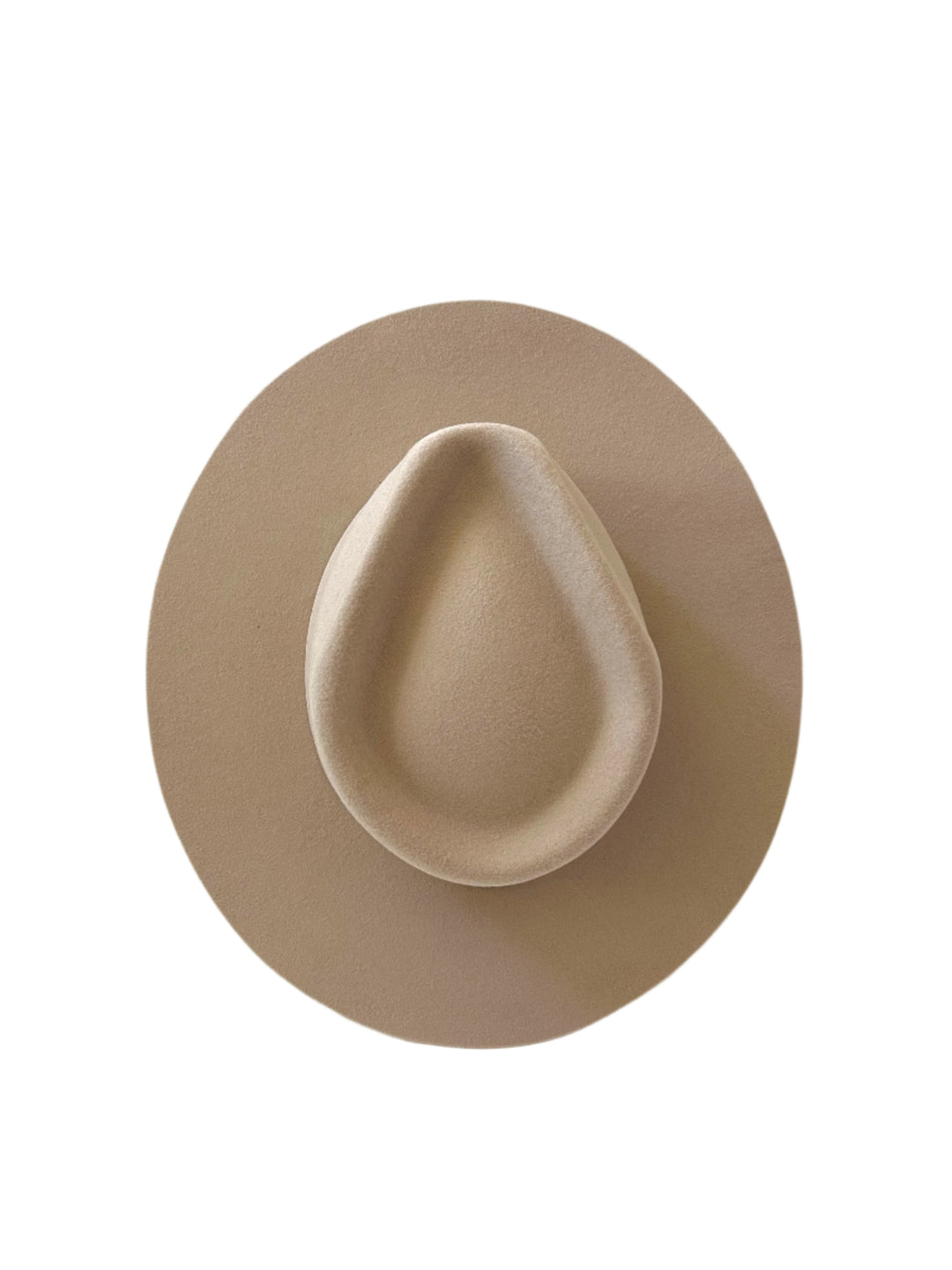 Emery Merino Wool Teardrop Rancher Hat - Desert Sand
